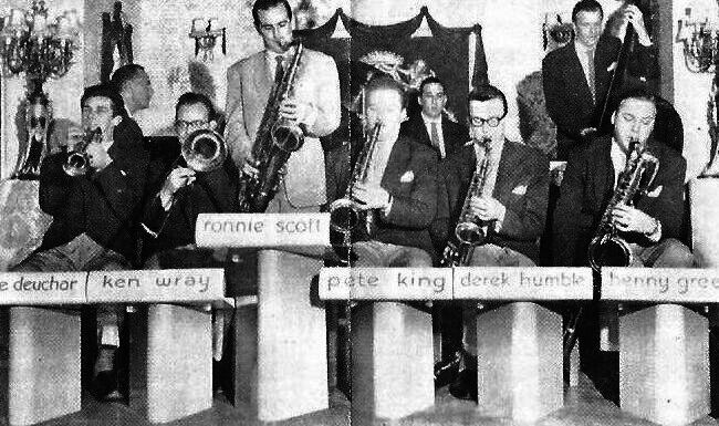 Ronnie Scott's nine piece band (1954)