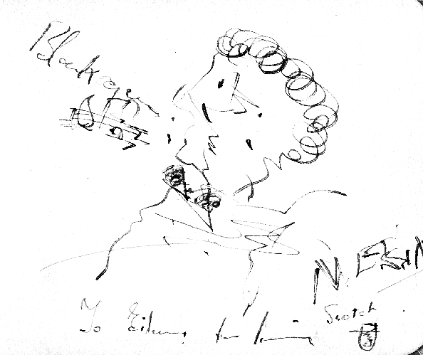 Sketch by Jimmy Mesene c  1937/8